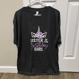 Gray Unicorn Birthday Girl Women’s T-shirt